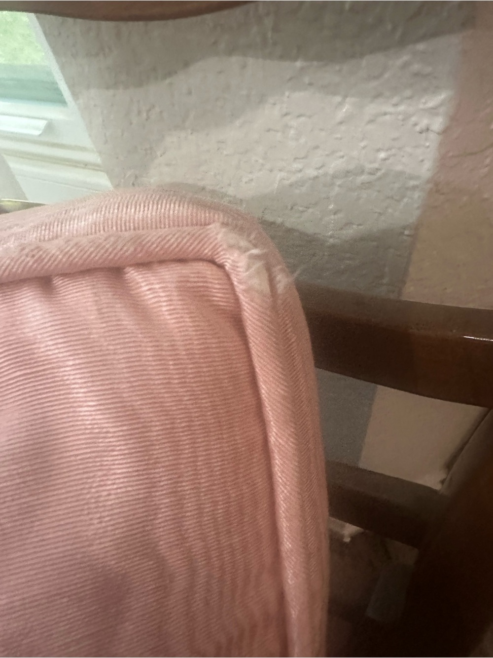 Needlepoint Seashell Pillow - Pastel Pink & Lavender - Picture 6 of 11